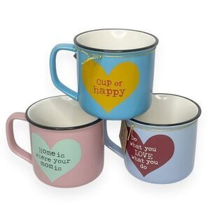 NATURAL‎ LIFE 2 in 1 Mug & Succulent Planter Set of 3